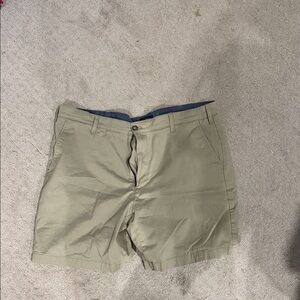 Nautica Men's Khaki Flat Front Shorts
